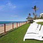 Sun Lounges Overlooking Beach